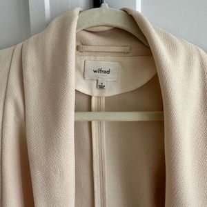 Aritzia Wilfred Chevalier blazer top in creme